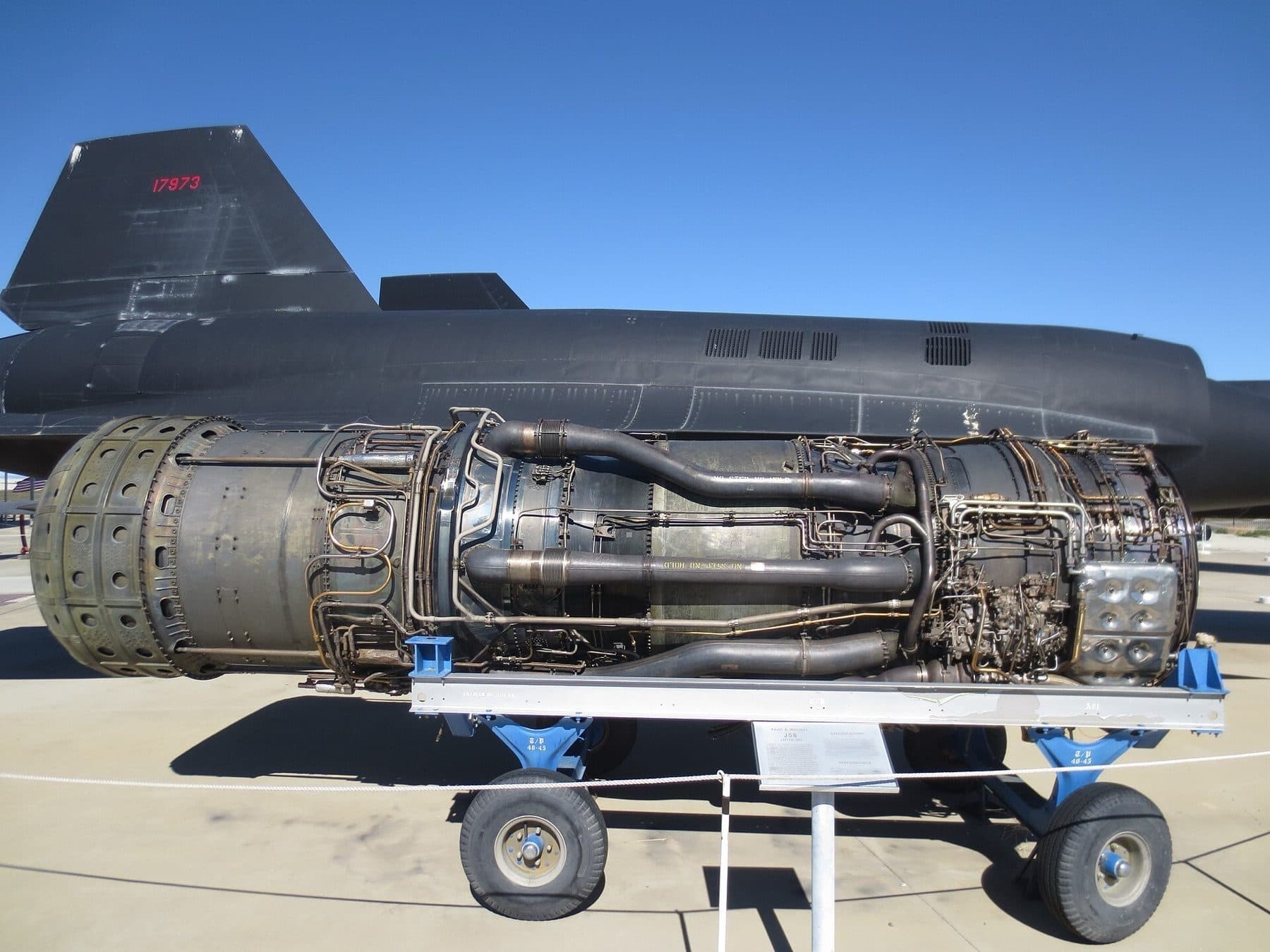 Lockheed SR-71A SN 17973 Blackbird Airpark, Plant 42, Palmdale, CA - Pratt &amp; Whitney J58 Jet Engine