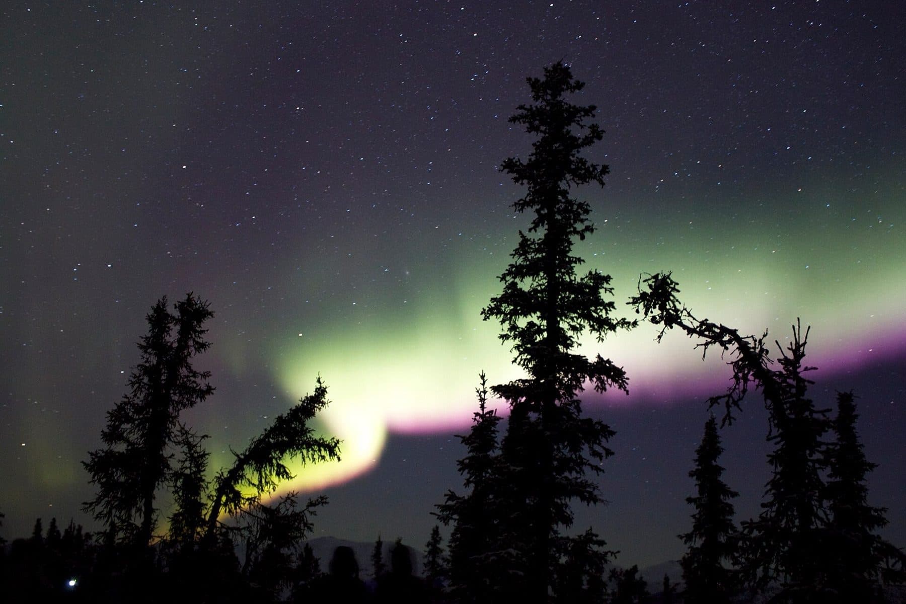 Aurora Borealis, Chena Hot Springs near Fairbanks, Alaska, 3 March 2013. USFS Andrea Gehrke