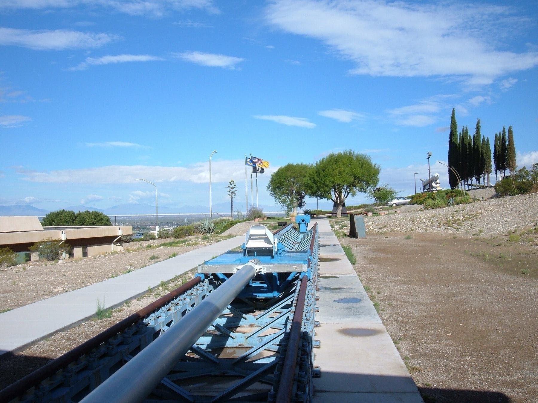 Daisy Track, a test track for an air-powered rocket sled used at Holloman Air Force Base