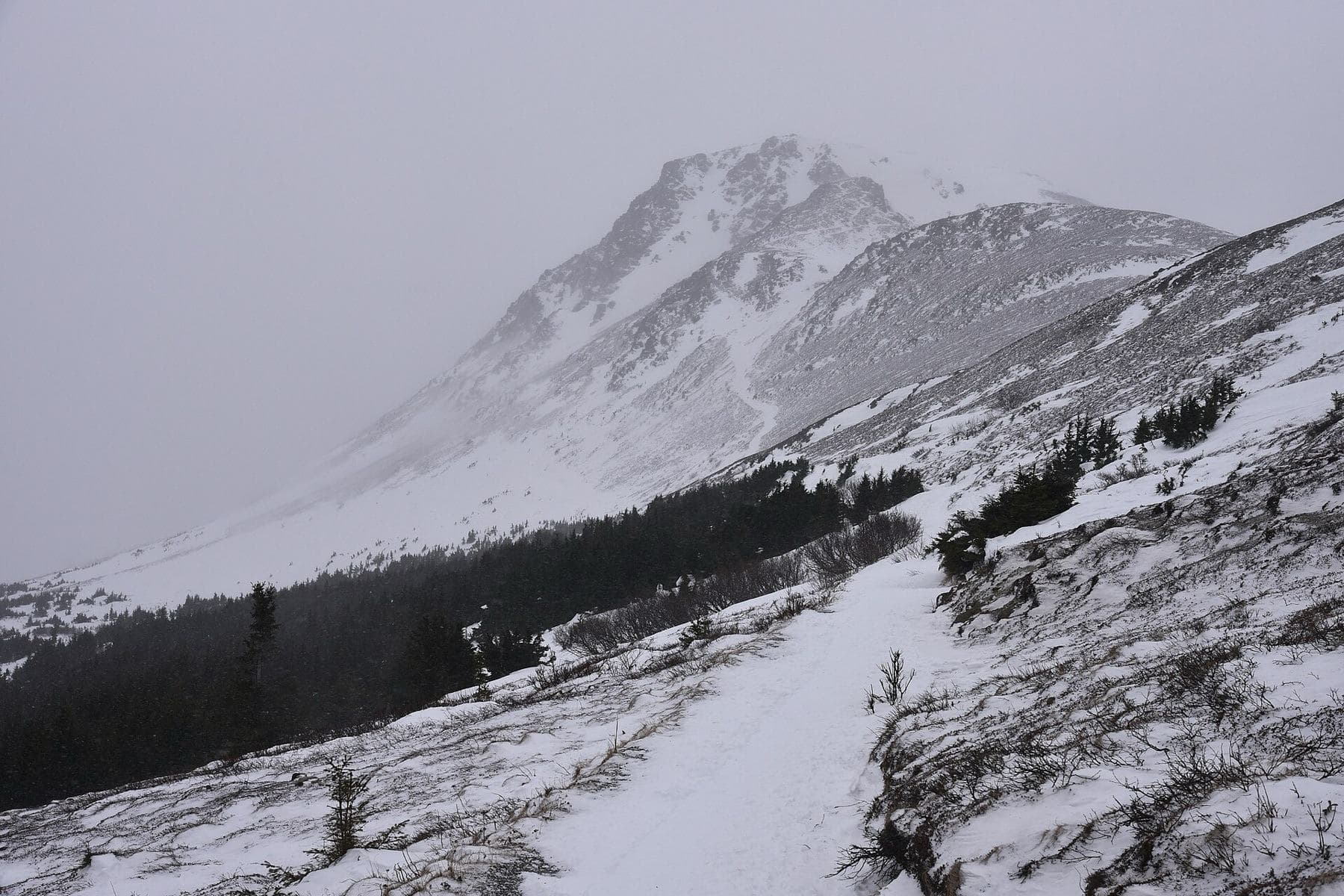 Flattop is a popular hiking destination in Anchorage and known as the "most-climbed mountain in Alaska." During winter storms, however, even this relatively small peak can become s