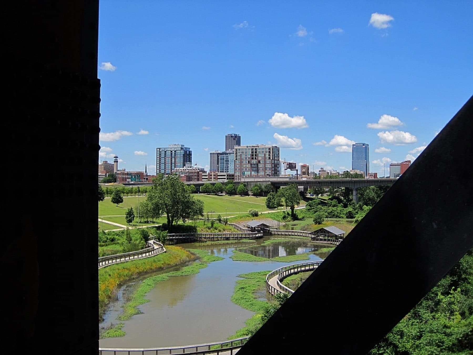 Clinton Presidential Park Bridge in Little Rock Arkansas