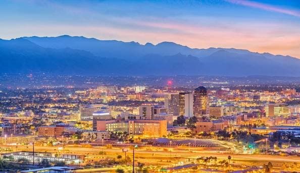 a neighborhood near the base — Davis Monthan Afb