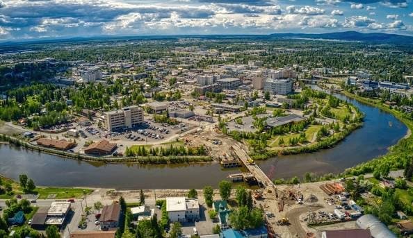a neighborhood near the base — Eielson Afb