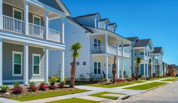 a neighborhood near the base — Joint Base Charleston