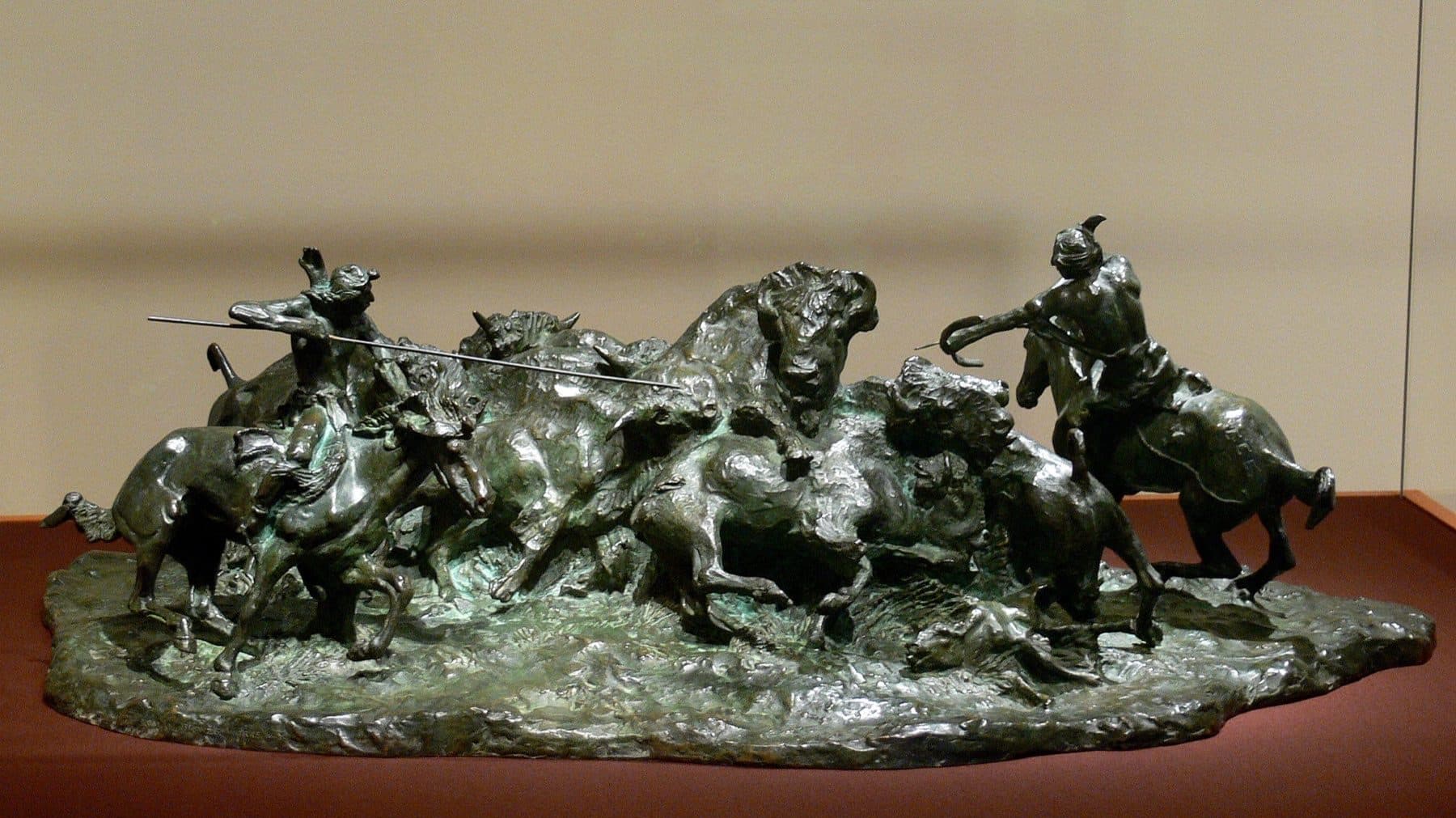 Meat for Wild Men, modeled 1924, cast by Roman Bronze Works (1926-1927), Amon Carter Museum, Fort Worth (Provenance: Mrs