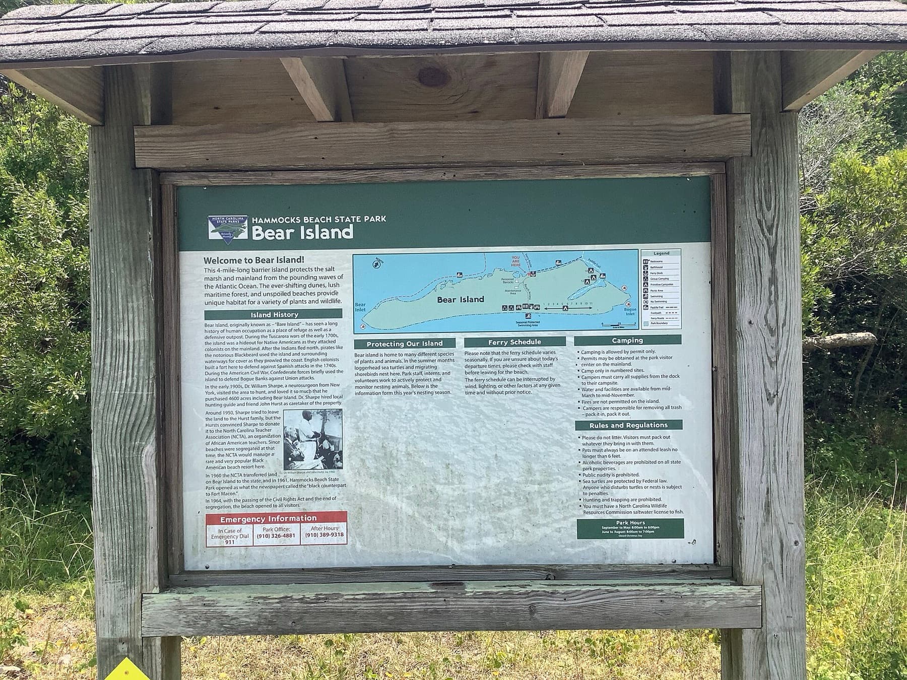 Bear Island in Hammocks Beach State Park, Onslow County, North Carolina