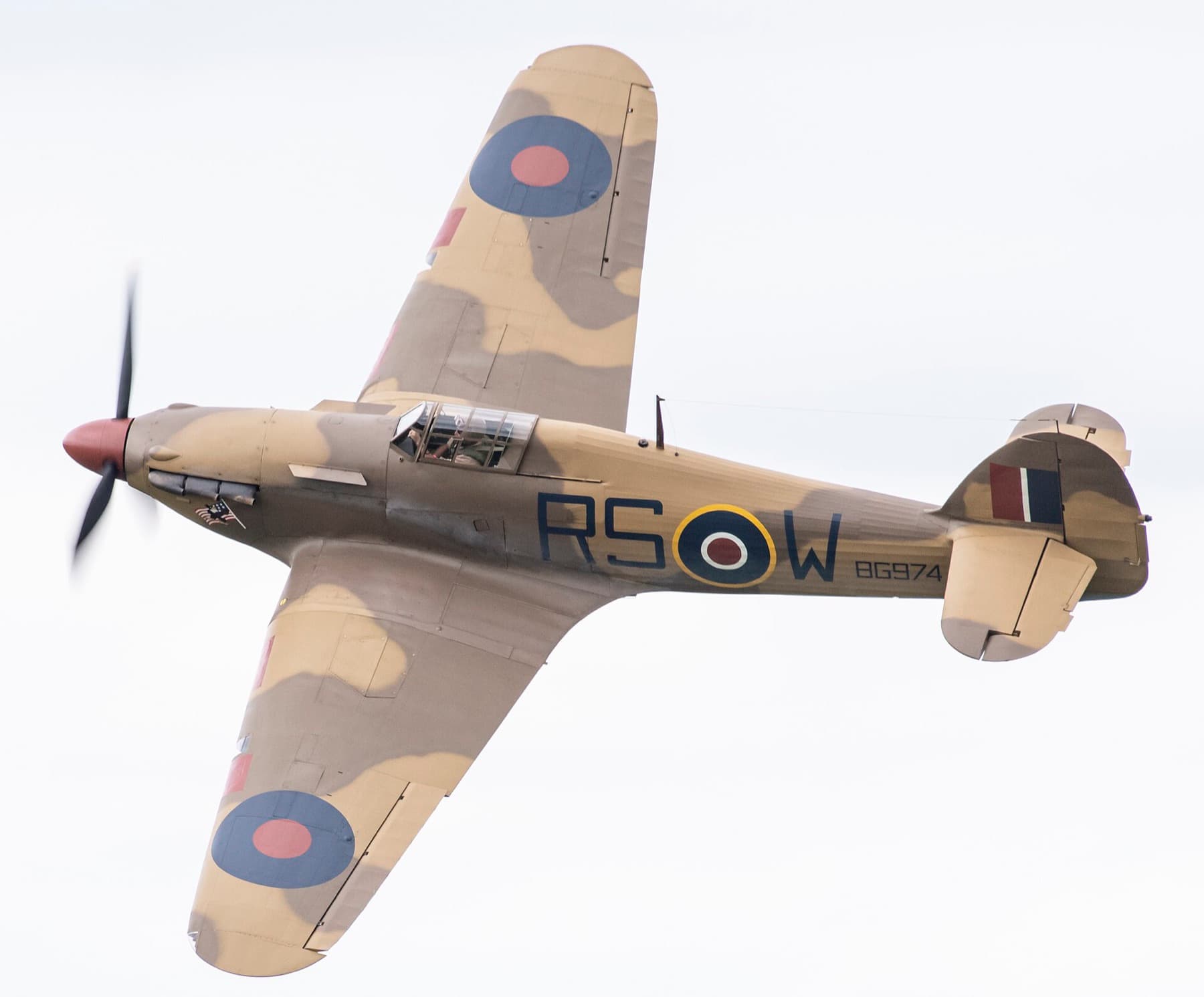 Hawker Hurricane Mark XII with U.S