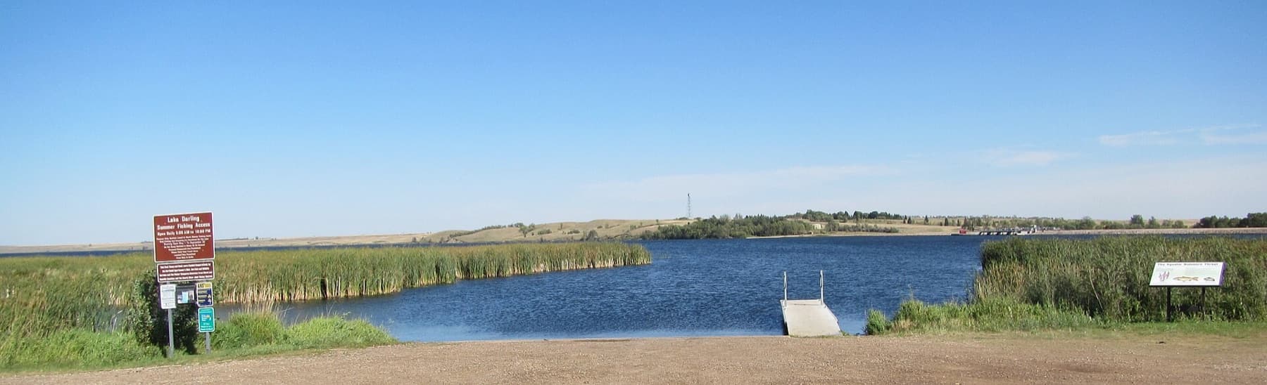 Fishing access point on Lake Darling, Upper Souris National Wildlife Refuge, North Dakota