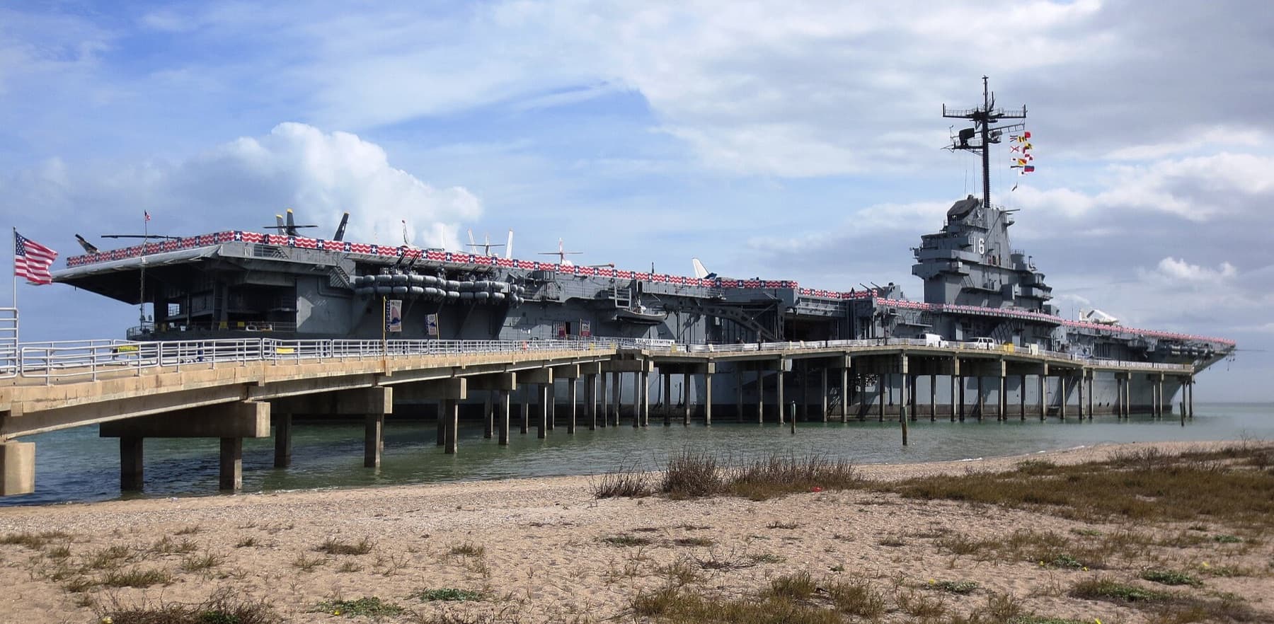 USS Lexington (CV-16), nicknamed "The Blue Ghost", is an Essex-class aircraft carrier built during World War II for the United States Navy