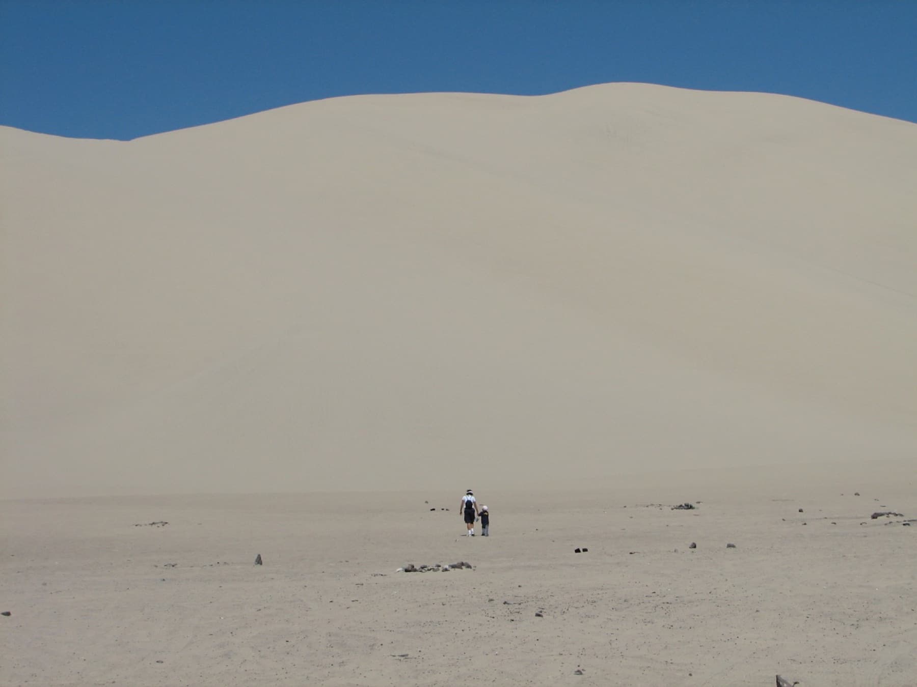 Sand Mountain, a very large sand dune 20 miles (32 km) east of Fallon, Nevada, and part of the Sand Mountain Recreation Area.Big dunes, small people