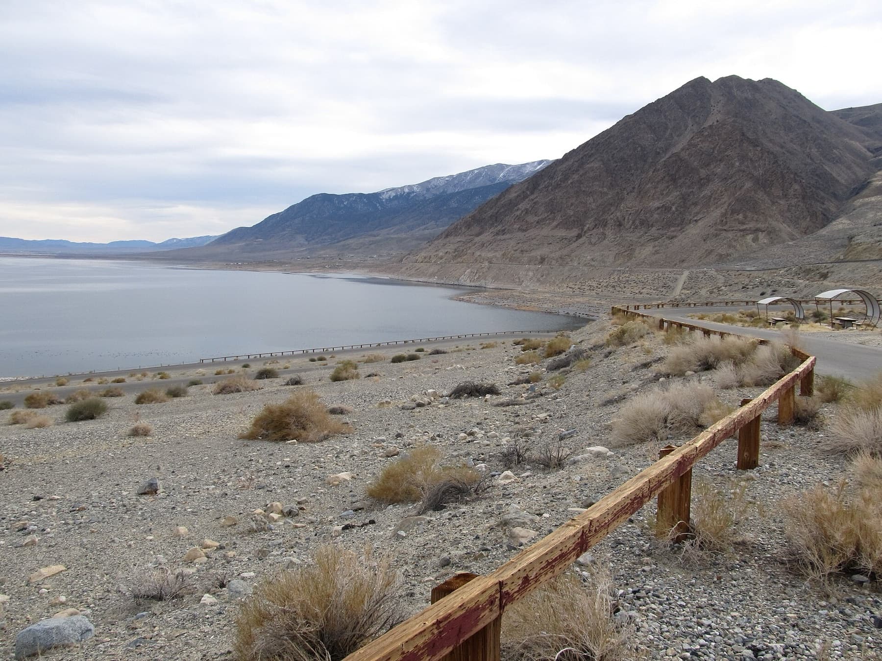 Walker Lake is a natural lake, 50.3 mi² (130 km²) in area, in the Great Basin in western Nevada in the United States