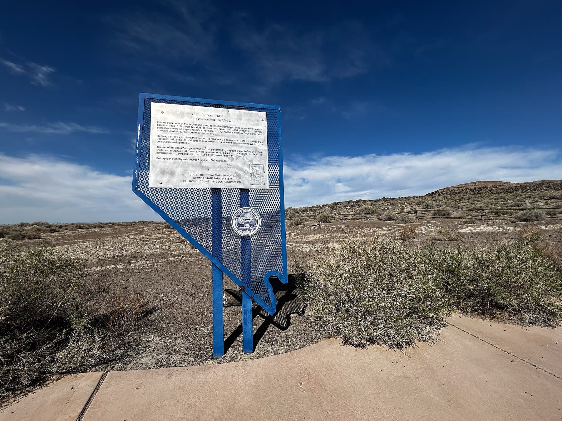 Learn more about this important archaeological site from the signs and historic markers at the Grimes Point Parking Area