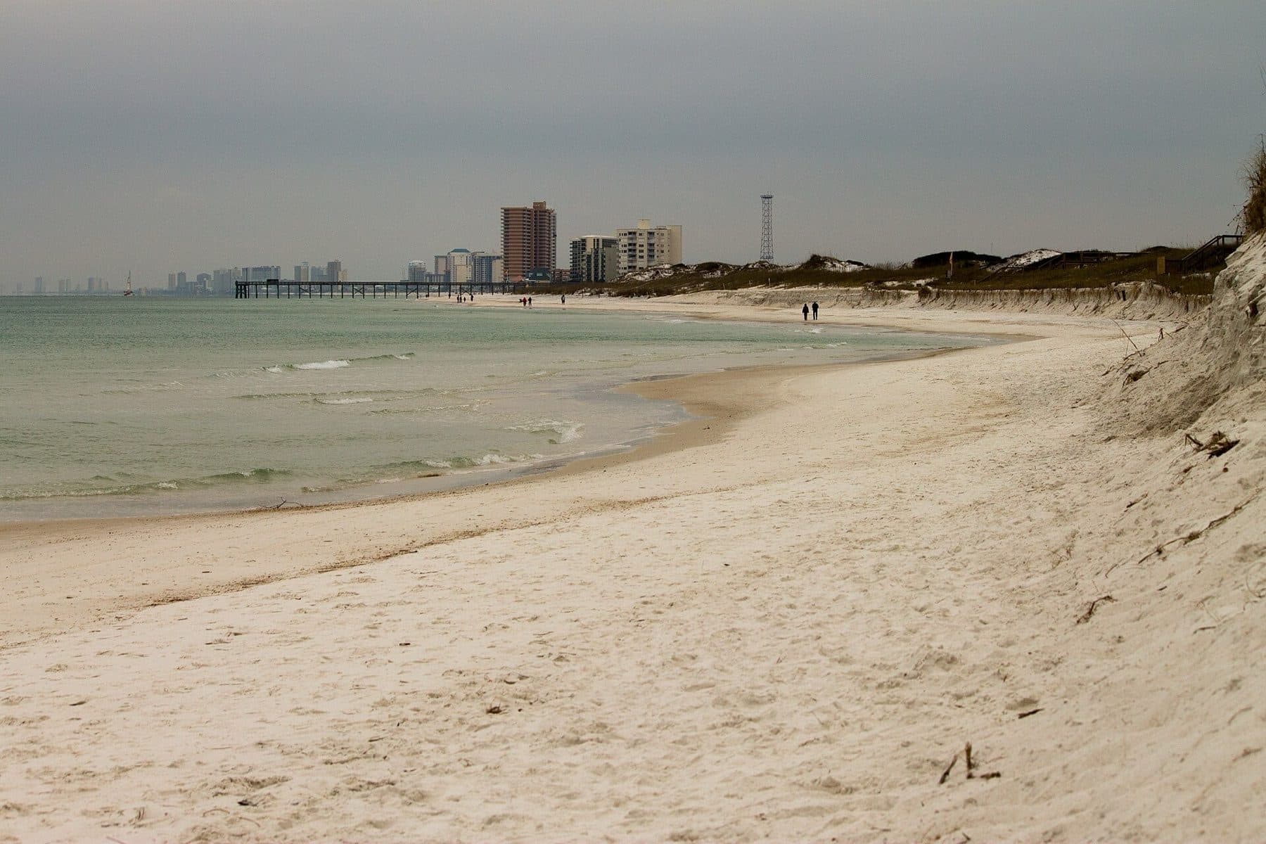 A view of Panama City Beach, FL, USA, taken from St. Andrews State Park.