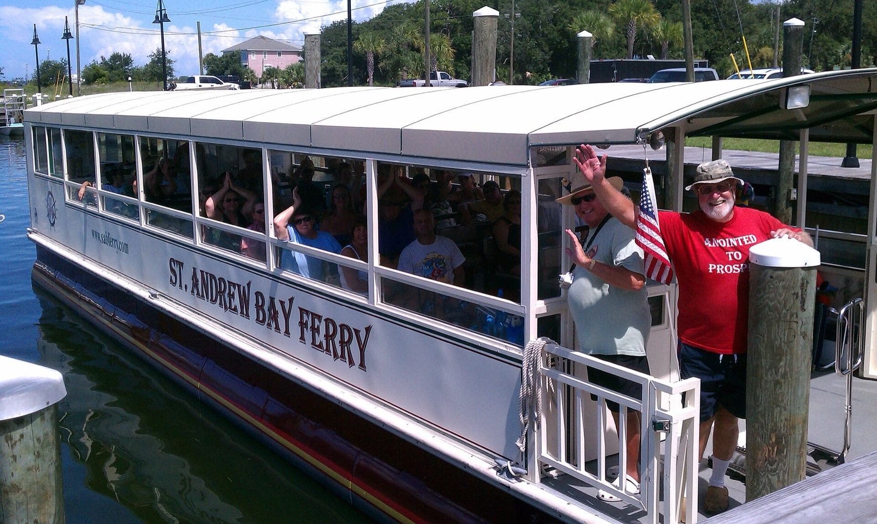 St. Andrew Bay Ferry loading up in Historic St