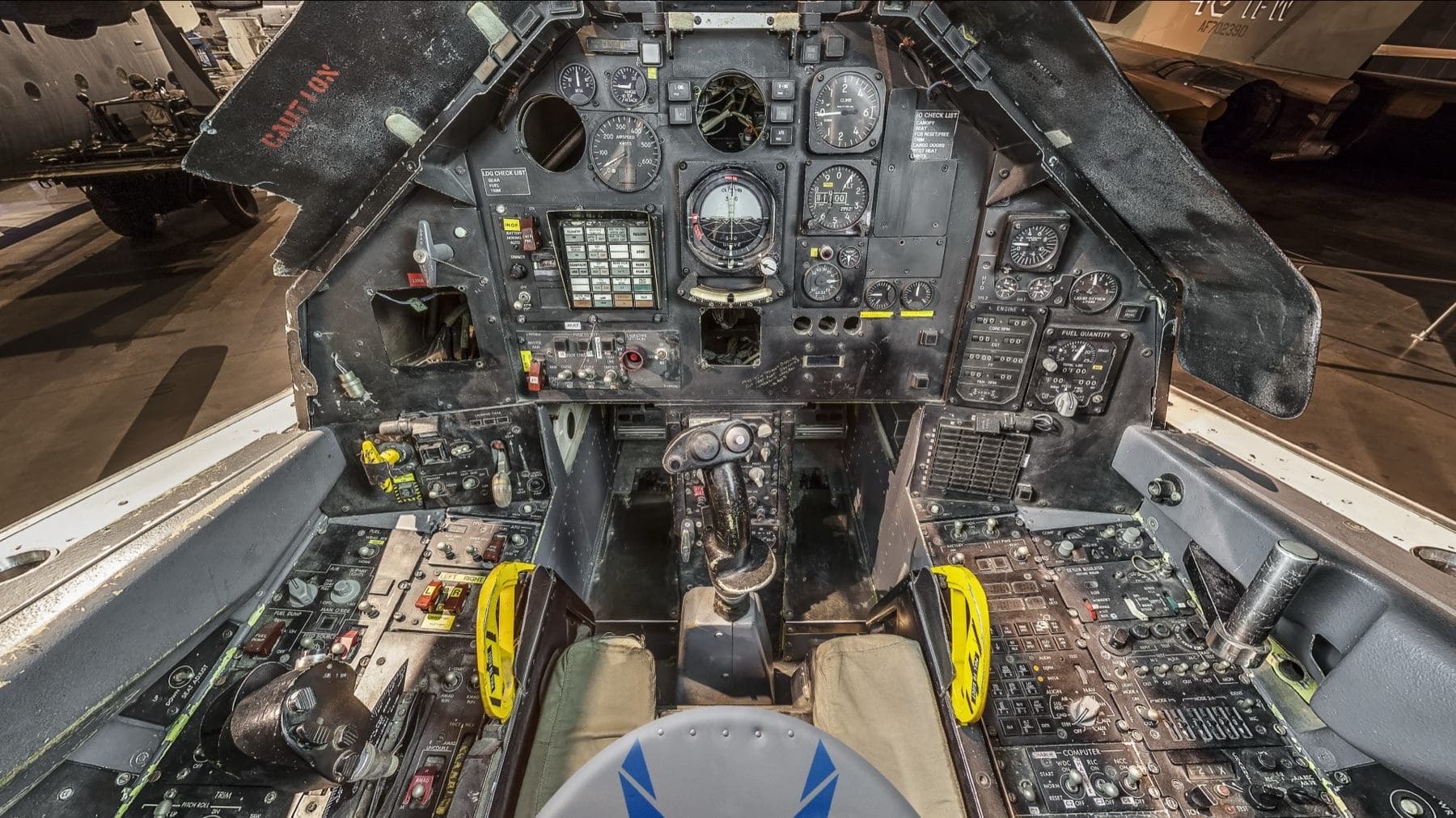 Lockheed F-117A, National Museum of the United States Air Force, Wright-Patterson Air Force Base, near Dayton, Ohio, USA, cockpit