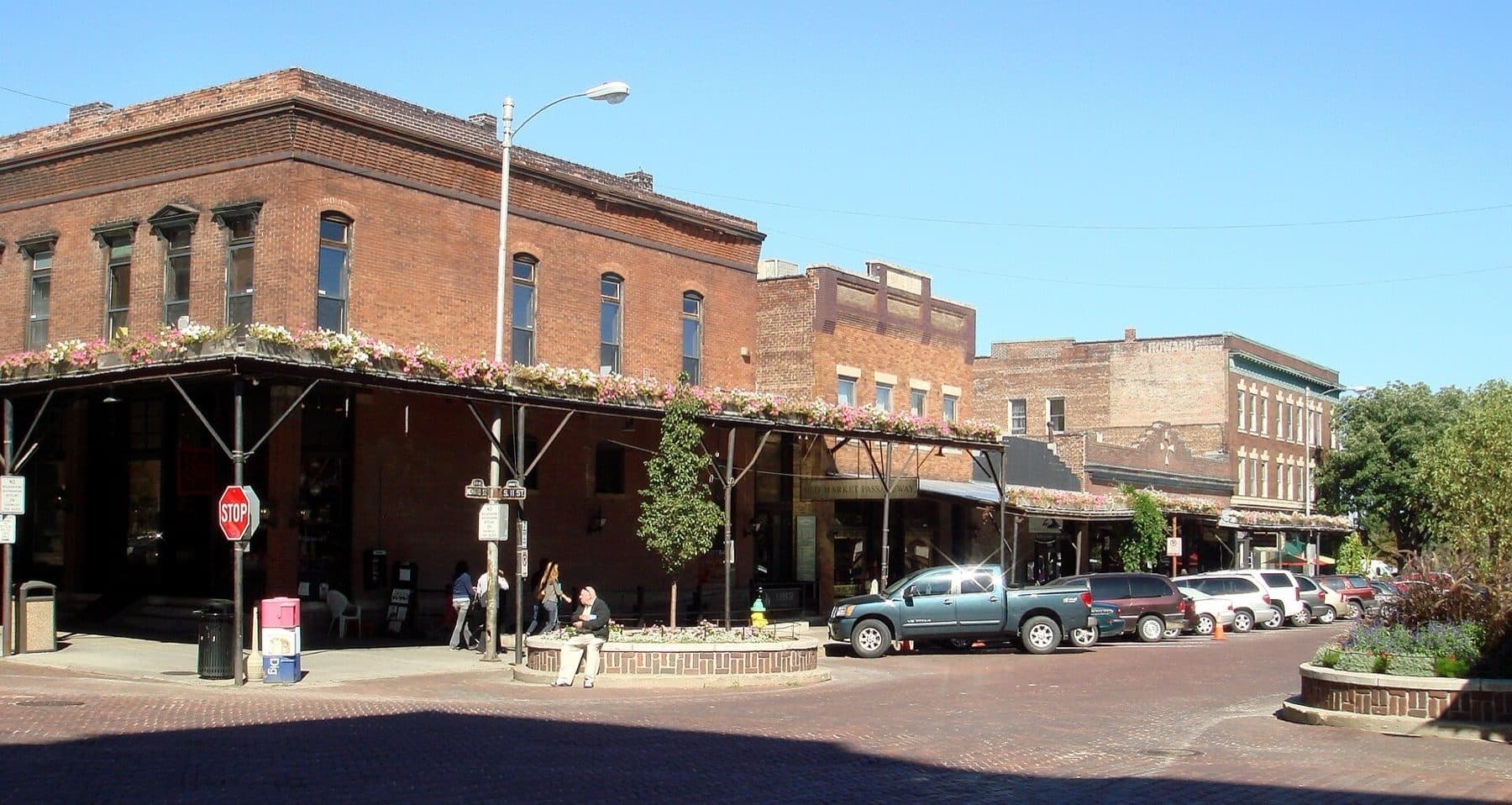A corner of Old Market in Omaha, Nebraska