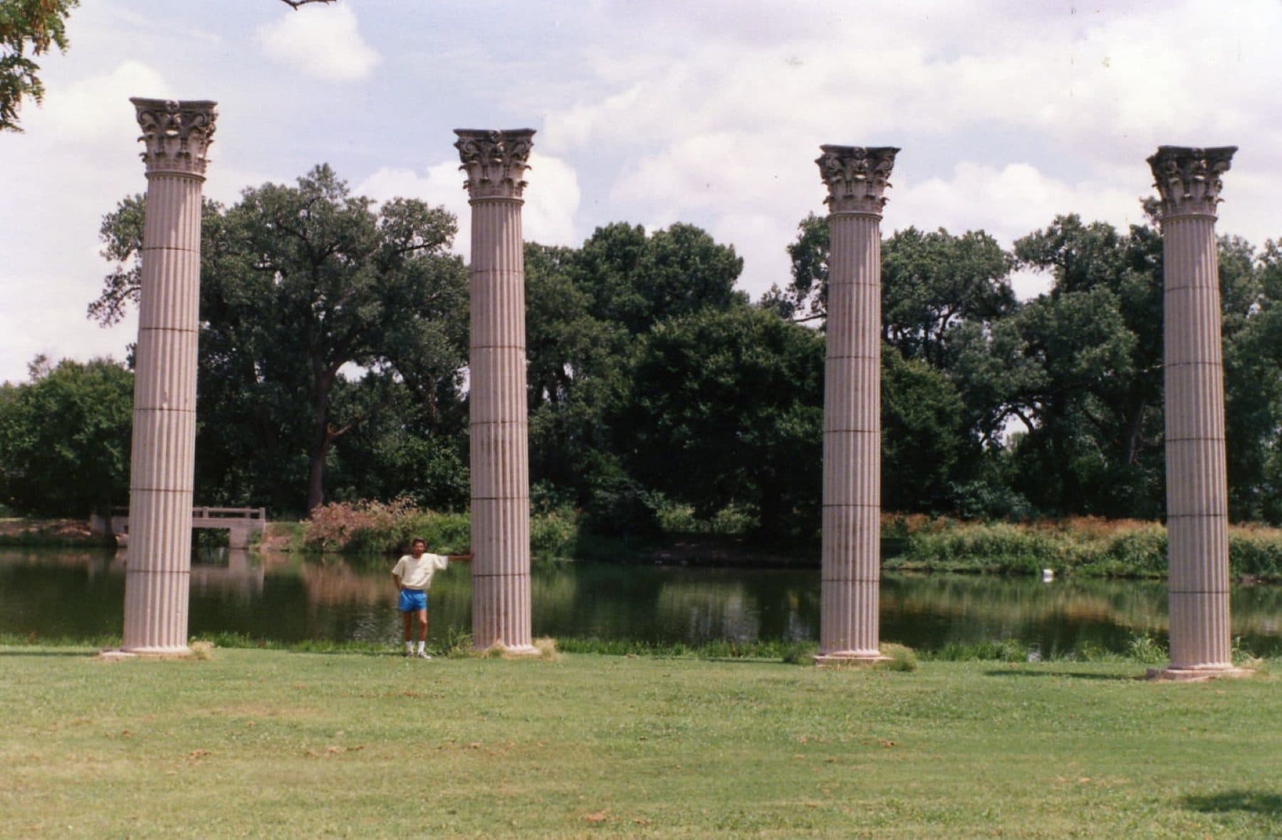 Pillars at Phillips University in Enid, Oklahoma